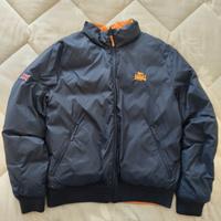 Lonsdale giubbotto uomo blu-arancione taglia M
