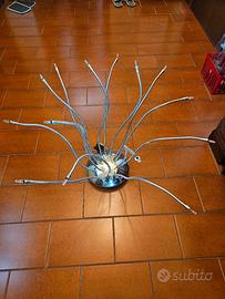 lampadario moderno a bracci alogeno