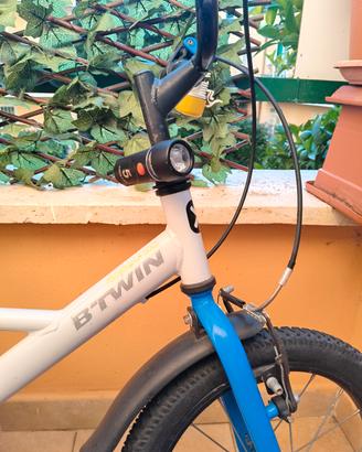 bici bambino 5/6 anni blu e bianca