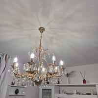 Lampadari da sala con svaroschi placcati in oro