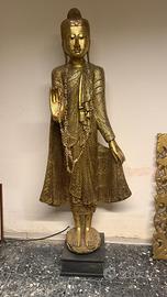 Burmese Buddha statua in legno