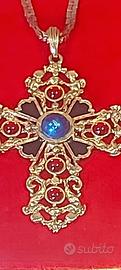 Misticissima collana  croce artigianale vintage
