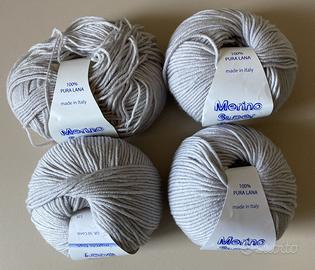 4 + 2 gomitoli lana Merino Super Baby 50 gr maglia
