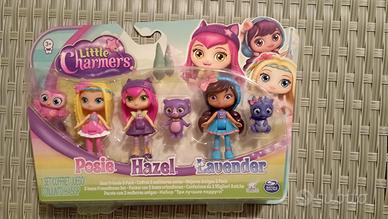 Little Charmers. Conf  3 Bambole con 3 Cuccioli