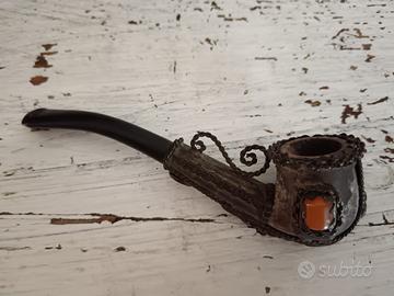 Pipa vintage con ambra