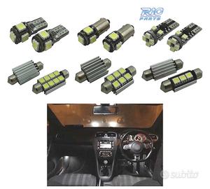 KIT 16 LAMPADE LED INTERNE PER VOLKSWAGEN VW GOLF 