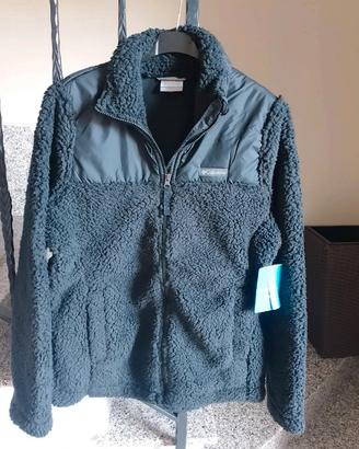 Felpa in pile donna Columbia nuovo tg.S nero