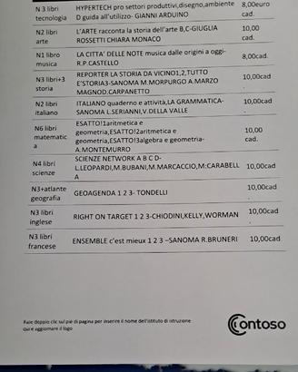 Libri dalla prima alla terza media TURBIGO