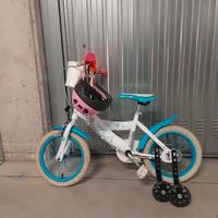 Bici Frozen casco e rotelle