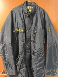 Giacca Belstaff originale uomo XL cerata blu