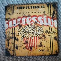 Quadro pop-corn giallo e rosso