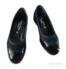 Scarpe basse nere in vera pelle (misura 38)