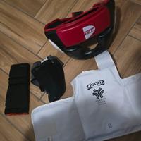 attrezzatura completa kickboking muay thai boxe