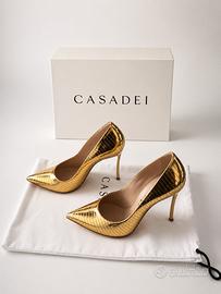 Casadei decollete Blade viper oro tg 38