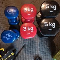 manubri ghisa gommati decathlon vari pesi