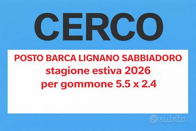 Posto barca lignano sabbiadoro CERC0