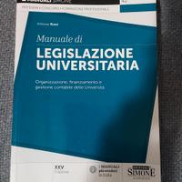 libri e rmanuale di legislazione universitaria 