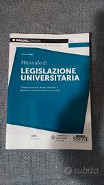 libri e rmanuale di legislazione universitaria 
