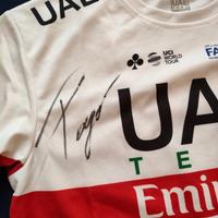 autografo di Tadey Pogačar da collezione ciclismo