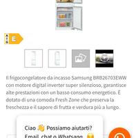 Frigocongelatore da incasso Samsung 