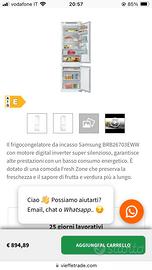Frigocongelatore da incasso Samsung 