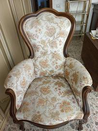 Poltrona vintage in stile Luigi XV / Luigi Filippo