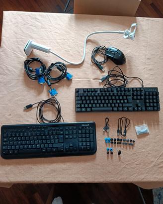 Lotto accessori informatici – Tastiere, mouse 