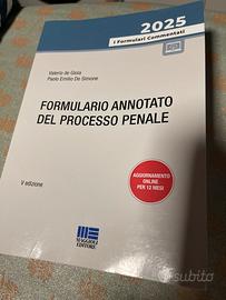 Formulario annotato del processo penale