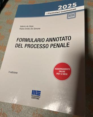 Formulario annotato del processo penale