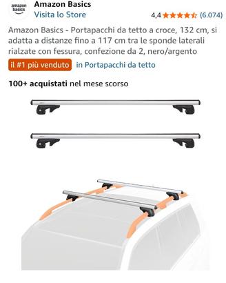 Barre portapacchi universali
