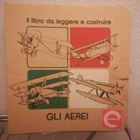 libro puzzle 3d - 4 aerei da costruire