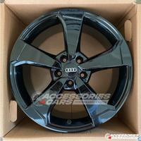 4 cerchi in lega 18 New Rotor Audi RS Glossy Black
