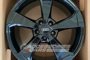 4 cerchi in lega 18 New Rotor Audi RS Glossy Black