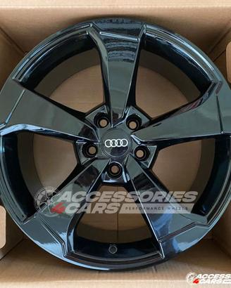 4 cerchi in lega 18 New Rotor Audi RS Glossy Black