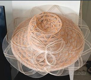Cappello Elegante Paglia e Tulle 