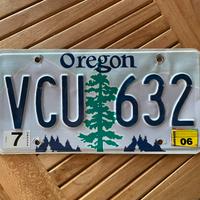 Targa automobilistica Oregon USA