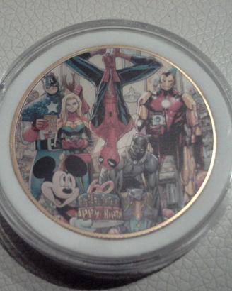 Moneta Marvel Avengers 60 anni di Spider Man