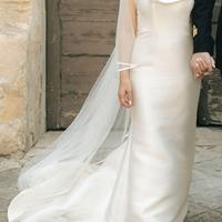 Abito sposa mikado seta taglio sirena