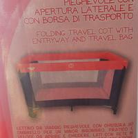 Lettino  da viaggio pieghevole e borsa trasporto