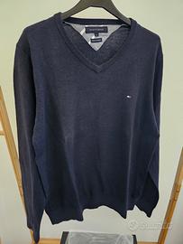 Maglione Pullover TOMMY Blu Scuro Cotton Cashmere