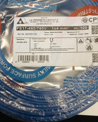 Cavo cordina DIAM 4 mmq MT 300