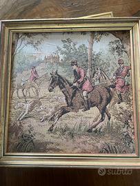 Arazzo  vintage chic in Gobelin Caccia alla volpe