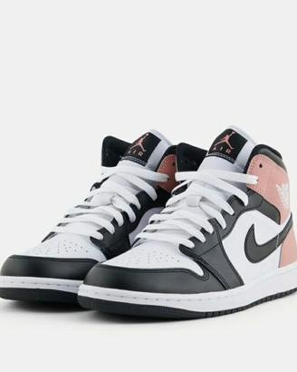 SCAPRE da donna Air Jordan 1 Mid Rust bianco rosa
