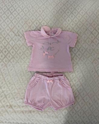 Completino Pierre Cardin - 3/6 Mesi - Rosa