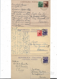 1947/1981 N 10 CARTOLINE POSTALI  ITALIA VIAGGIATE