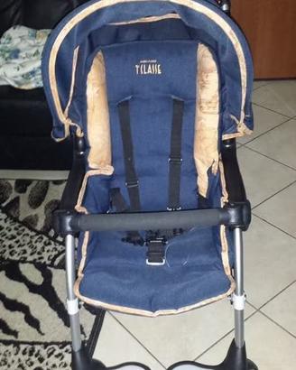 Passeggino Prima Classe leggero blu elegante