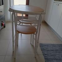 Tavolino snack con sedie