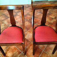 due sedie noce stile Carlo X