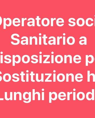Sono disponibile da subito