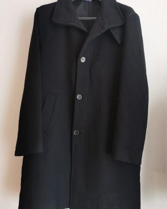 Zara Cappotto Uomo L nero Nuovo 